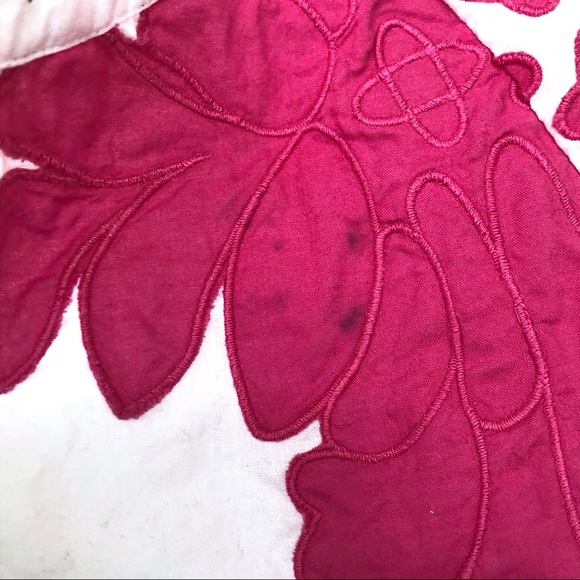 Crown & Ivy 100% Cotton White & Pink Tassel Blouse - Picture 4 of 8